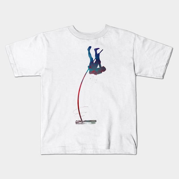 Pole vault #polevault #sport #athletics Kids T-Shirt by JBJart